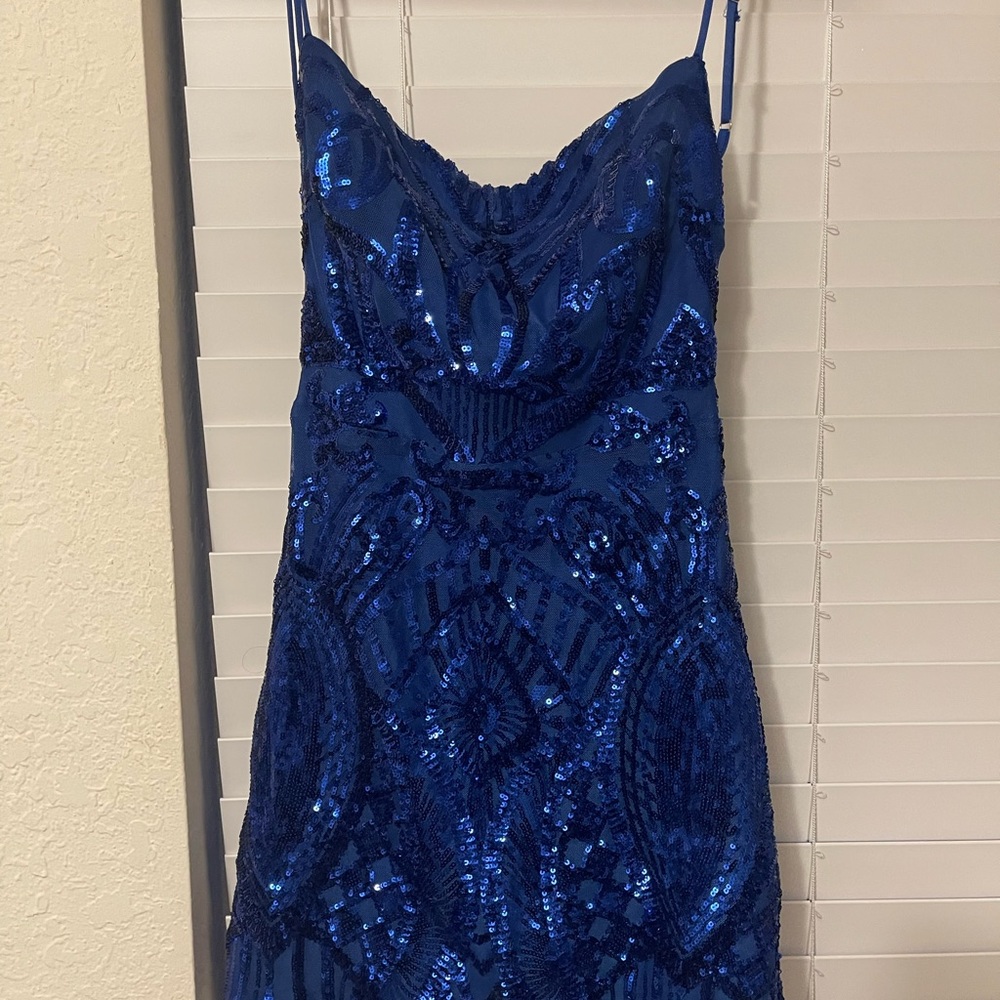 Lucy in the sky sequins prom dress